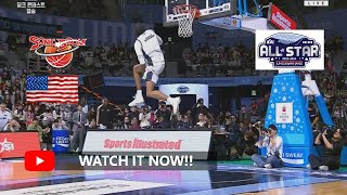 🇺🇸 Paris Bass패리스 배스 2024 KBL AllStar Game Slam Dunk Contest Final Highlights [upl. by Eicam]