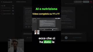 AI per consigli nutrizionali perte science notebooklm [upl. by Amandy]