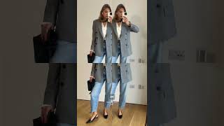 5 Stylish Grey Blazer Outfit Ideas  Versatile Looks for Any Occasion fashionideas styling [upl. by Caz]