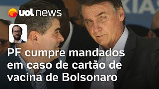 PF faz operação sobre caso de vacina de Bolsonaro exprefeito Washington Reis está entre alvos [upl. by Ellyn]