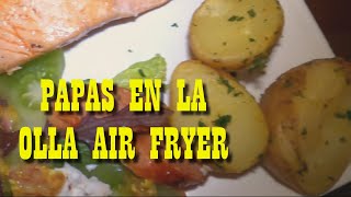 PAPAS DORADAS EN LA AIR FRYER  ¿Cómo hacer papas en la air fryer RECETA FÁCIL  Cocine con Tuti [upl. by Ainegul]