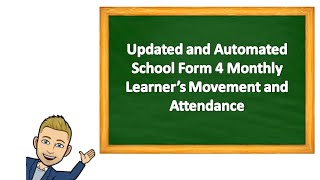 Updated and Automated School Form 4 New Normal Free Editable copy [upl. by Ibrik173]