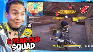 New Free Fire with My 5 Years Old Squad 😍 Tonde Gamer [upl. by Zarger]