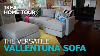 Smart and Durable VALLENTUNA Sectional Sofa  IKEA Home Tour [upl. by Ariam]