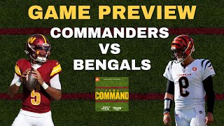 Commanders vs Bengals MNF Game Preview  Take Command [upl. by Karrah]