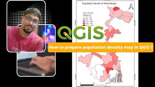 How to prepare population density map in QGIS II Choropleth Map II Graduated Colour Map [upl. by Teerpnam]