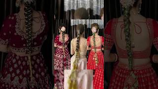 Traditional parandi hair styleIndian hair style with parandashorts youtubeshorts ladieslife [upl. by Hinson40]