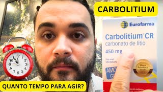 CARBOLITIUM faz efeito rápido ou demora [upl. by Niveg]