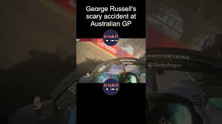 Terrifying crash of George Russell in Australia GP f1crash [upl. by Aicala]