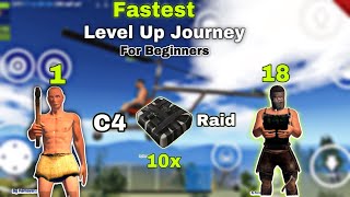 Fastest Level Up Journey  C4 Raid  Oxide Survival Island Episode 2 [upl. by Enrak]