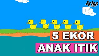 Alif amp Mimi  5 Ekor Anak Itik Animasi 2D lagu kanak kanak [upl. by Alphonse]