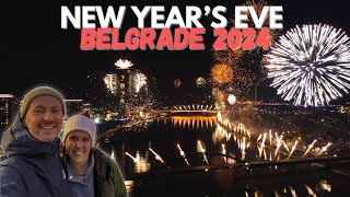 New Years Eve in BELGRADE 2024 insane fireworks show Serbia Travel vlog [upl. by Nnair487]