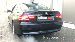 Underground Exhaust BMW E92 330i N53 Stage 3 Sound Klappenauspuff [upl. by Shutz]