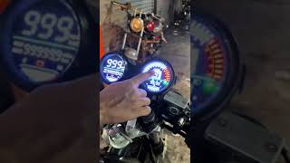 Yamaha YBR G Digital Meter  Clip on Handle  Head Light Panel  CNC Back Tail  Indicators [upl. by Kaja335]