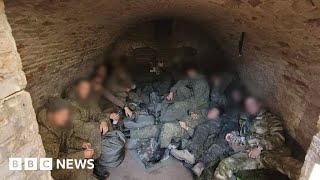 Russian soldiers beat up for refusing to fight in Ukraine war  BBC News [upl. by Anelleh]