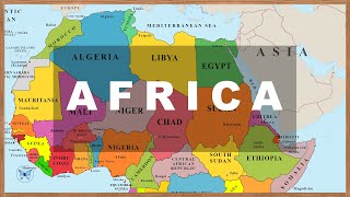 Map of Africa Countries amp Capitals with Photos and National Flags Learn Geography 03 [upl. by Blim692]