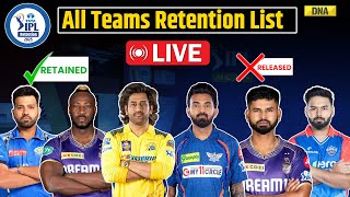 IPL 2025 Retention List Confirmed List Of All Retained Players Ahead Of IPL Mega Auction 2025 [upl. by Hak]