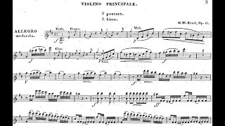 Violin Concertino in D Major Op12 By Heinrich Wilhelm Ernst with Score [upl. by Wivinia]