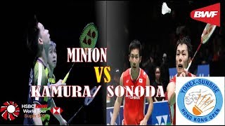 Minion vs Kamura Sonoda di Final YONEXSUNRISE HONG KONG OPEN 2018 [upl. by Berk268]