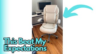 Amazon Commercial Ergonomic HighBack Bonded Leather Executive Chair Review [upl. by Somerset]