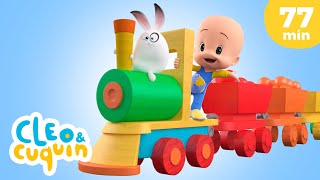 Aprenda cores com Cuquin e seu TREM DE CORES 🚃🔴🔶  videos amp cartoons para bebês [upl. by Arreit]