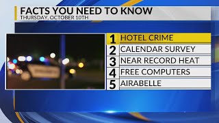 KRQE Newsfeed Added security measures APS calendar survey Near record heat Free computers Airab [upl. by Otsirave393]