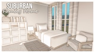 ROBLOX  Bloxburg 170k Suburban Family Home Speedbuild  Part 2  Ellvoi [upl. by Hartnett817]