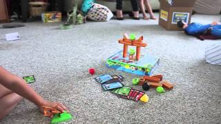 Angry Birds Board Game  Knock On Wood  Review  The Toy Spy [upl. by Alleuol]