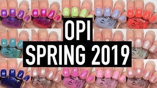 OPI  Tokyo Spring 2019  Ulta and Sallys Exclusives  Swatch and Review [upl. by Chase247]