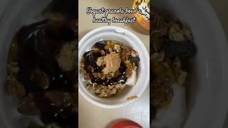 Yogurt granola breakfast breakfast granola khobarksa healthylifestyle [upl. by Celle]