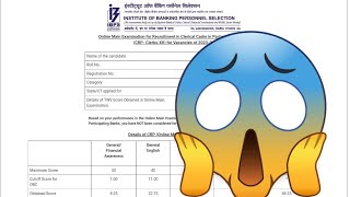 MY SCORECARD OF IBPS CLERK 2022  HOW MUCH I SCORED IN EACH SUBJECT😱 [upl. by Hephzipah]