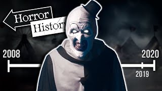 Terrifier The History of Art the Clown  Horror History [upl. by Ennairak]