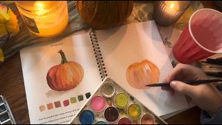 🍂Fall🍂 casual lofi ASMR Painting [upl. by Lougheed]