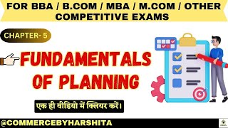 Fundamentals of Planning In Management I Fundamentals of Planning bba [upl. by Saleem]