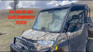 POLARIS GLASS TIPOUT WINDSHIELD TESTED [upl. by Coshow]