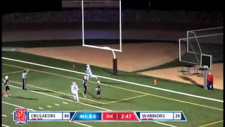 Lincoln Christian 15 yd td pass from Jared Bubak to Treyson Bigler [upl. by Wetzell844]