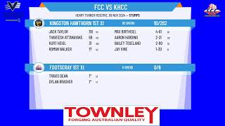 Footscray 1st XI v Kingston Hawthorn 1st XI Day 1 [upl. by Metah431]