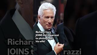 Richard Gere JOINS paparazzi to photograph his wife 🥰 richardgere [upl. by Esiocnarf]