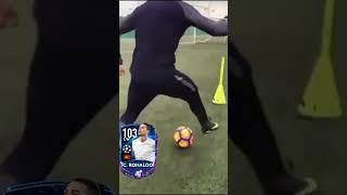 Ronaldo reacts to his video😂 shorts ronaldoreact fc25 fc24 fcmobile eafc [upl. by Aitrop]