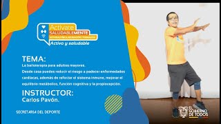 Clases de bailoterapia para adultos mayores con Carlos Pavón [upl. by Akiram]