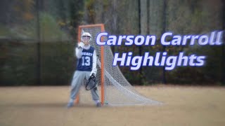 Carson Carroll Class of 2025 FallWinter 2023 Highlights [upl. by Rairb]