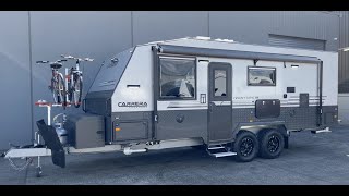 2023 Carrera iVenture III OFFRoad 216quot Family Bunk Caravan Walkthrough [upl. by Oileve]