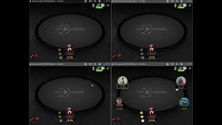 5 Bet Bluffing Pre Flop On The Party Poker 25nl Fast Forward Streets [upl. by Niraa]