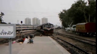 Pakistan Railways Mehran Express arrives at Karachi Cantt [upl. by Nilecoj]