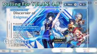 Pulling For Yelan in 48 Did it End Well Genshin Impact Summons [upl. by Uaeb]