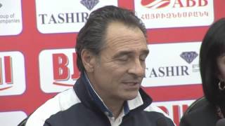 Cesare Prandelli Italy not afraid of Armenia [upl. by Nalod]