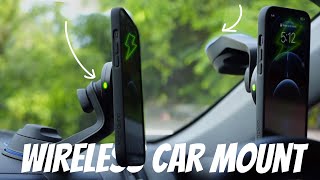 QuadLock Wireless Car Mount  iPhone 12 Pro Max First Impression and Review [upl. by Airliah]