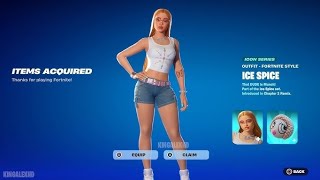 Buying the Ice Spice skin in Fortnite [upl. by Alejoa]