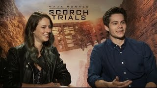 Watch the Maze Runner The Scorch Trials Cast Play quotSave or Killquot [upl. by Refotsirk]