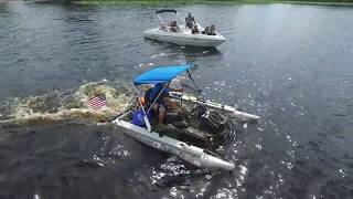 CANAM PONTOON DRONE FOOTAGE [upl. by Hesther]